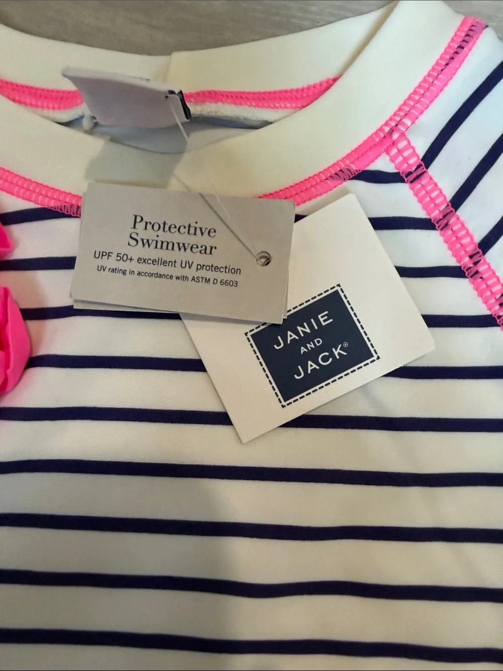 NWT JANIE AND JACK 2puece swim set 3-6 months